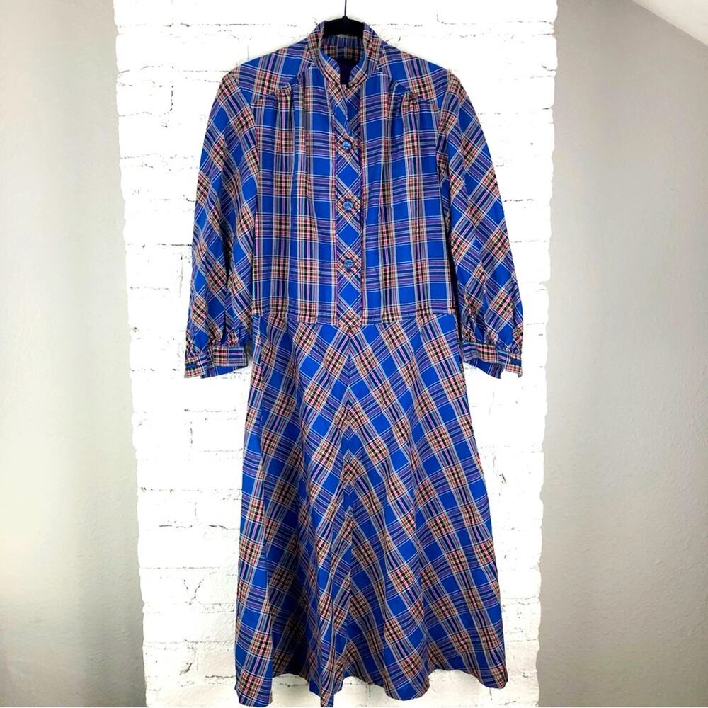 Vintage Handmade Plaid Dress